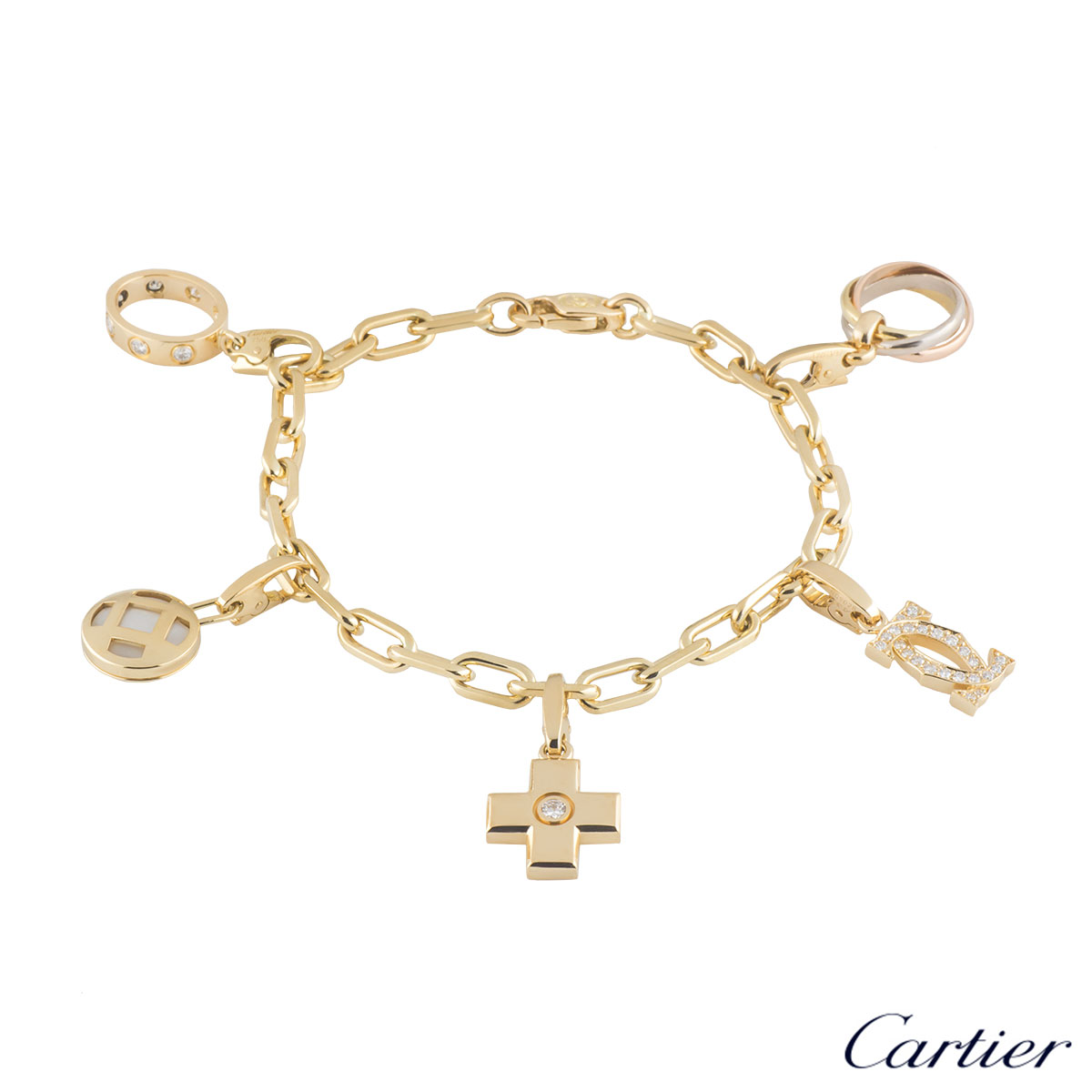 cartier cross charm bracelet